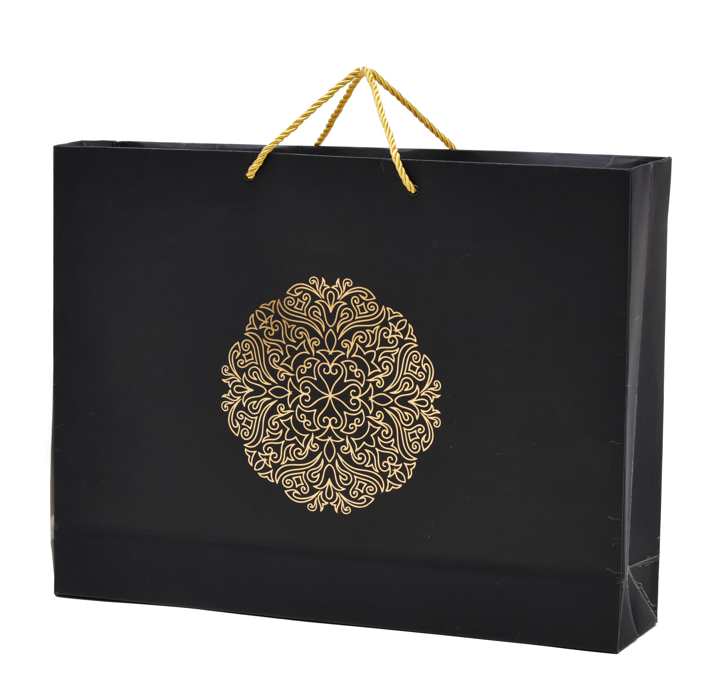 See full amazon price history chart for PPJ ® - ROUND MOTIF BLACK (GOLDEN FOIL PRINTED) (10 PCS) PAPER CARRY BAG, 17 Inch X 13 Inch X 4 Inch for DIWALI/WEDDING/FUNCTION/BIRTHDAY/RETURN GIFTS/CHRISTMAS/SHOPPING/GIFTING/GIFT BAGS/GIFT COVERS (Pack of 10) PPJ ® - ROUND MOTIF BLACK (GOLDEN FOIL PRINTED) (10 PCS) PAPER CARRY BAG, 17 Inch X 13 Inch X 4 Inch for DIWALI/WEDDING/FUNCTION/BIRTHDAY/RETURN GIFTS/CHRISTMAS/SHOPPING/GIFTING/GIFT BAGS/GIFT COVERS (Pack of 10) (B0CQCYH6X3) Amazon Price History, Amazon Price Tracker