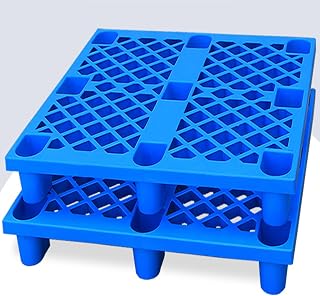 Polyethylene Pallet，Logistics Pallets Storage Pallet After Thousands of Pressure Tests Without Deformation Load-Bearing Capacity of The Pallet (Color : Blue, Size : 120x130cm)
