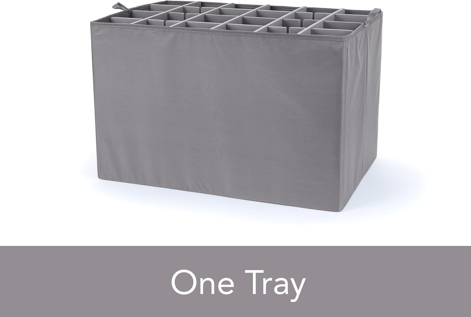 Covermates Adjustable Glassware Storage Container with FlexGrid Dividers, Padded Quilted Organizer for Wine Glasses & Stemware, Zipper Closure, ID Window, Stackable Storage, Black