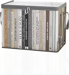 Caixa Organizadora Transparente com Tampa 38L, Caixa de Armazenamento com Zíper à Prova de Poeira, para Roupas, Brinquedos, Organização de Casa (1)