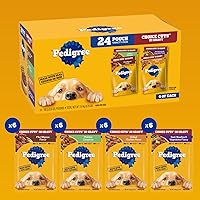 Vista 2 de PEDIGREE Choice Cuts in Gravy - Alimento húmedo en salsa para perros adultos, paquete de sabores surtidos, bolsas de 3.5oz, 24