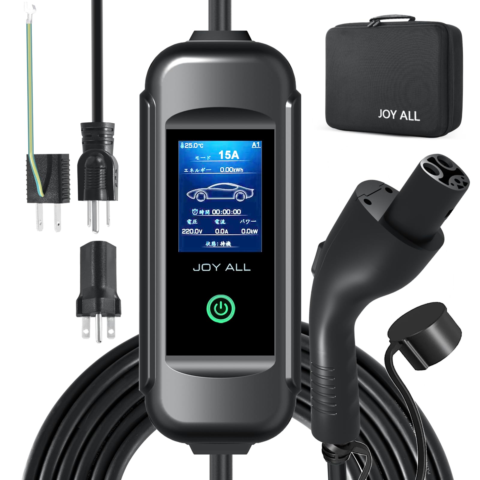 Amazon.co.jp: joy all テスラ規格EV 充電ケーブル 電気自動車