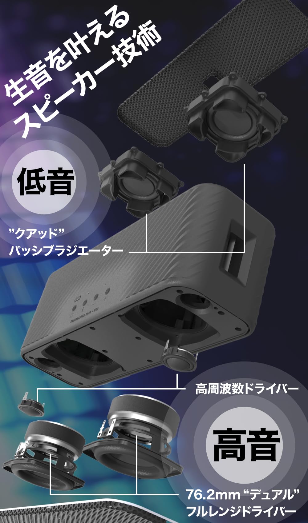 Amazon.co.jp: Klipsch Detroit Bluetooth スピーカー [ポータブル