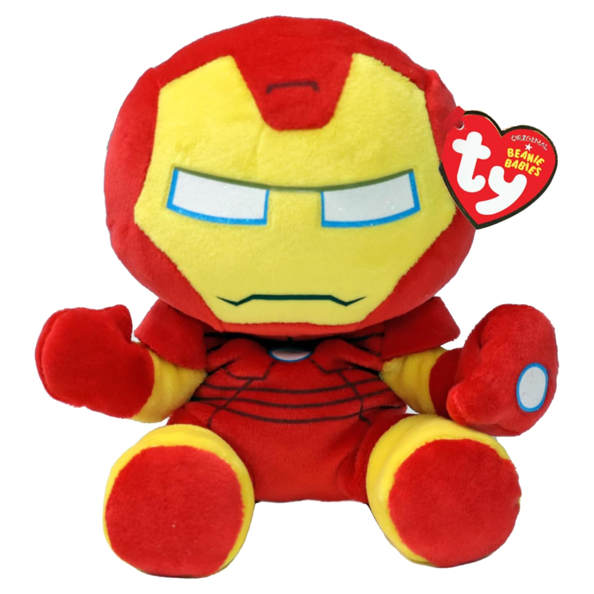 TY Marvel Multipack Iron Man & Captain America Beanie Babies – Weiche Plüschtiere für Kinder, Babyspielzeug, Sammelbare Kuscheltiere, Plüschfiguren für Kinder