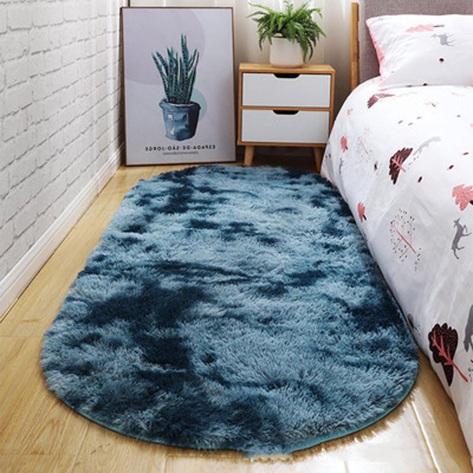 Tapis de chambre à coucher antidérapant et dense pour salon cosy