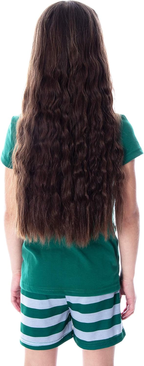 Harry Potter Girls' Hogwarts Castle Shirt and Shorts Sleepwear Pajama Set - All 4 Houses Available - Image 2