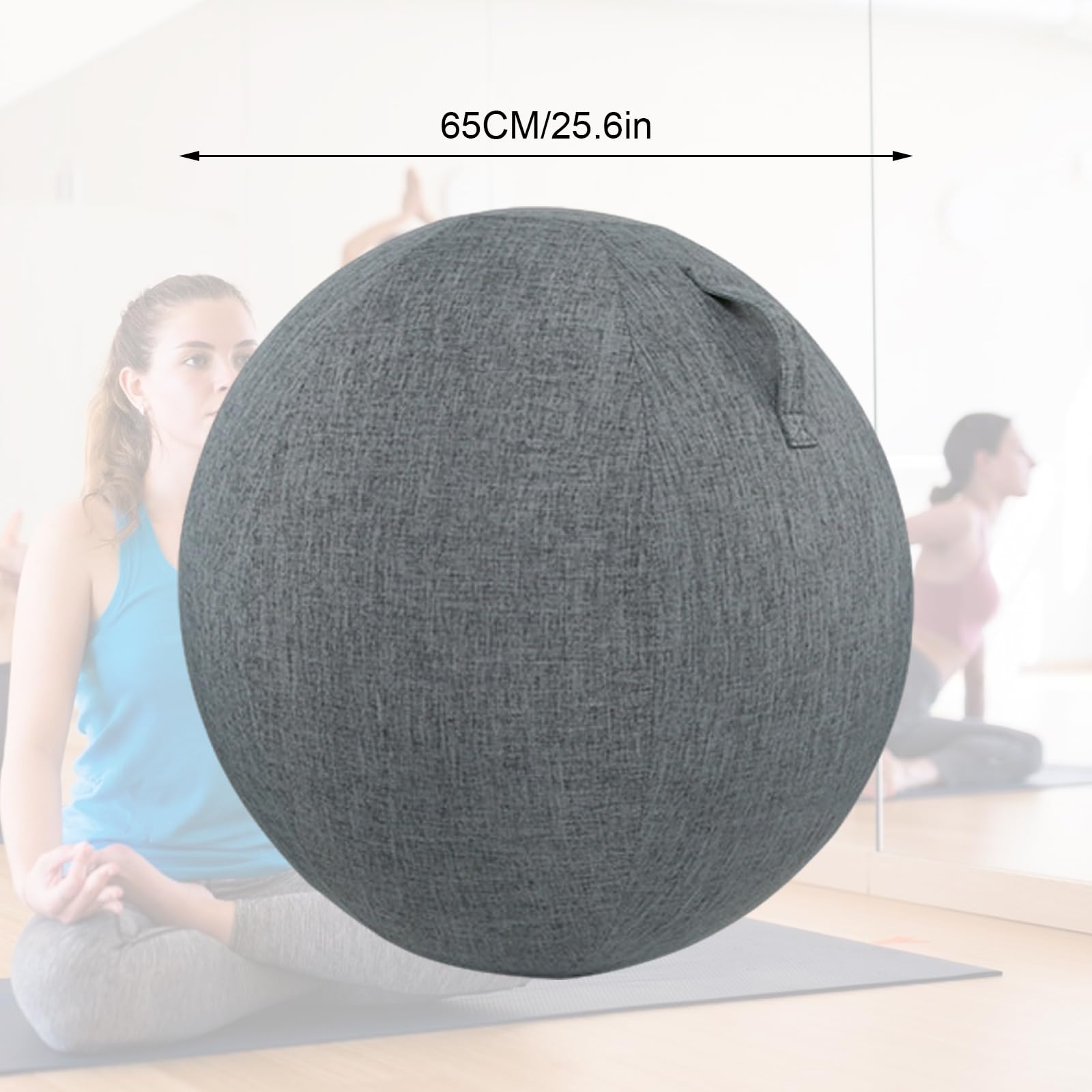 Housse de Protection pour Ballon Bureau 65CM/55CM, Housse Ballon Gym Housse, Ballon Yoga Durable Anti-Saleté Housse, Housse de Protection Antidérapante(Aucune Balle Incluse)