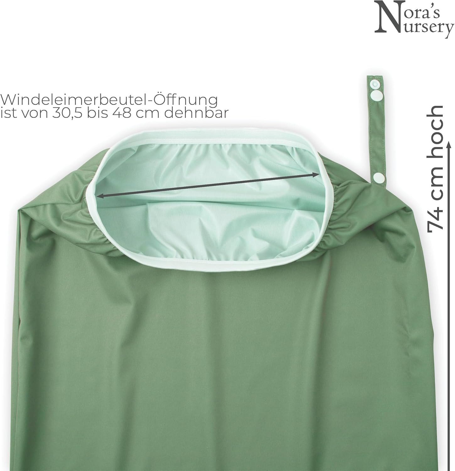 Nora's Nursery Cloth Diapers + Nora's Nursery Pail Liner for Cloth Diapers