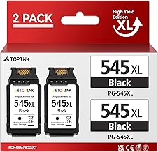 ATOPINK 545 XL, PG-545XL Replacement Cartridge for Canon 545, PG 545 Black, for Canon Pixma TS3350 MG3050 MG2550s TS3150 TS3151 iP2850 MG2450 MG2950 MG2555s MX495 MG2550 MG2550 TR455 0 (2-pack)