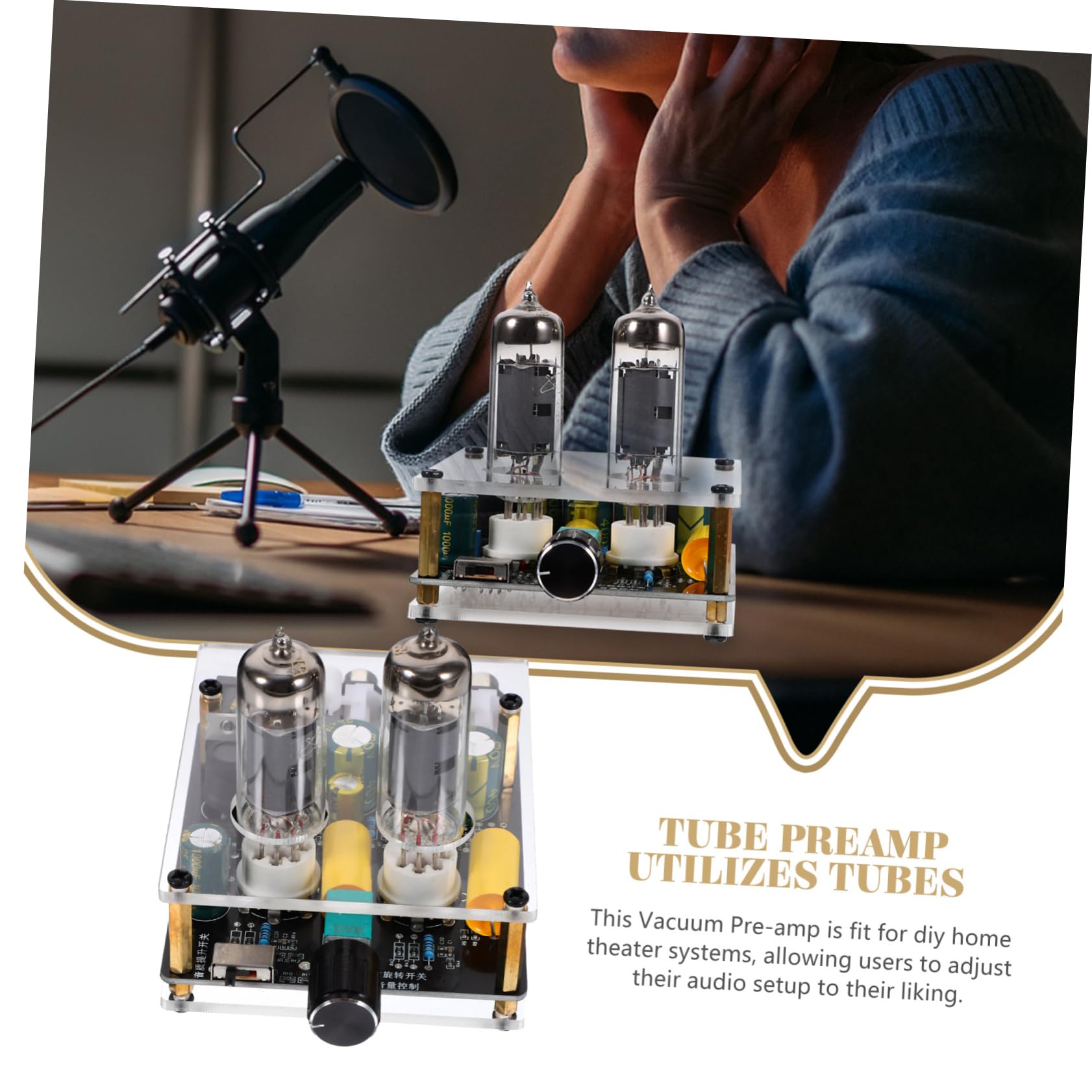 Preamplificador de Válvulas 6k4 6a2 para Sistema HiFi y Tocadiscos