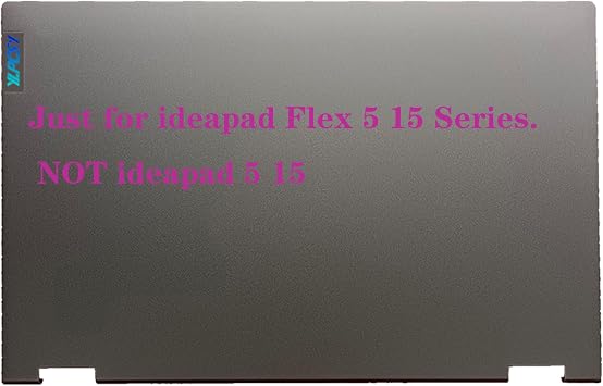Replacement Laptop LCD Back Cover Top Case Rear Lid for Lenovo ideapad Flex 5-15IIL05 5-15ITL05 5-15ALC05 5CB0Y85681 5CB1B02477 Grey