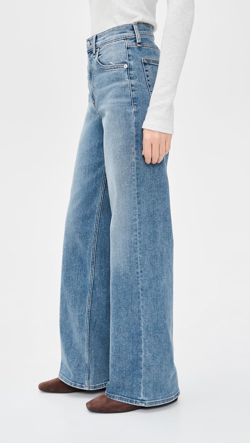 rag & bone Women's Flexi Andi Full Wide Jeans - Image 4