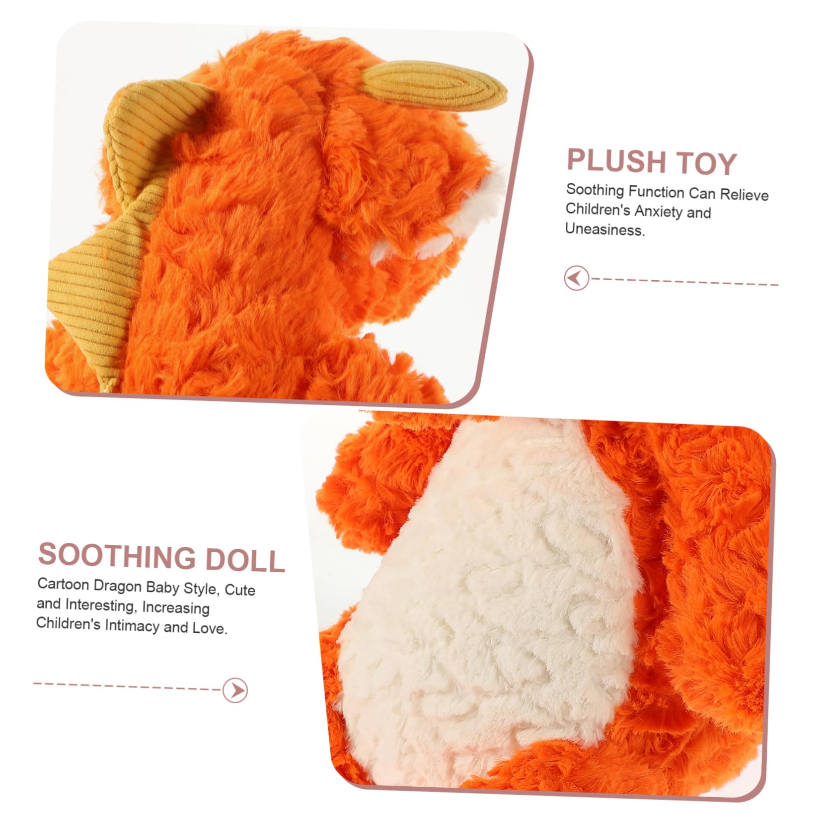 Toddmomy Muñeca Relajante de Dinosaurio Peluche Dinosaurio Adorable Cojín para Juguete Infantil
