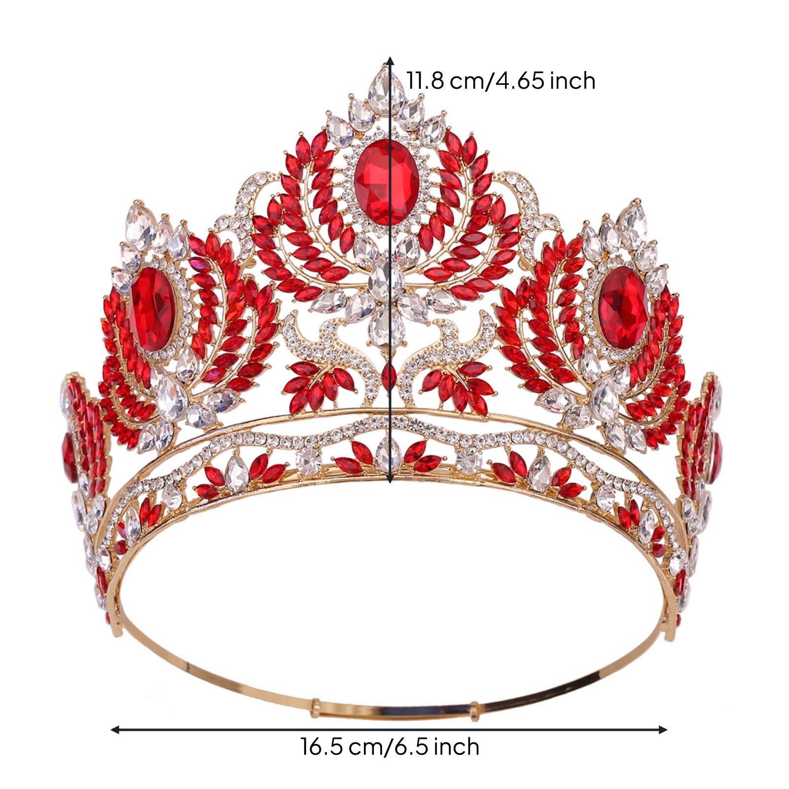 Tiara da Sposa con Tiara Dorata Accessorio per Spose, style to 8
