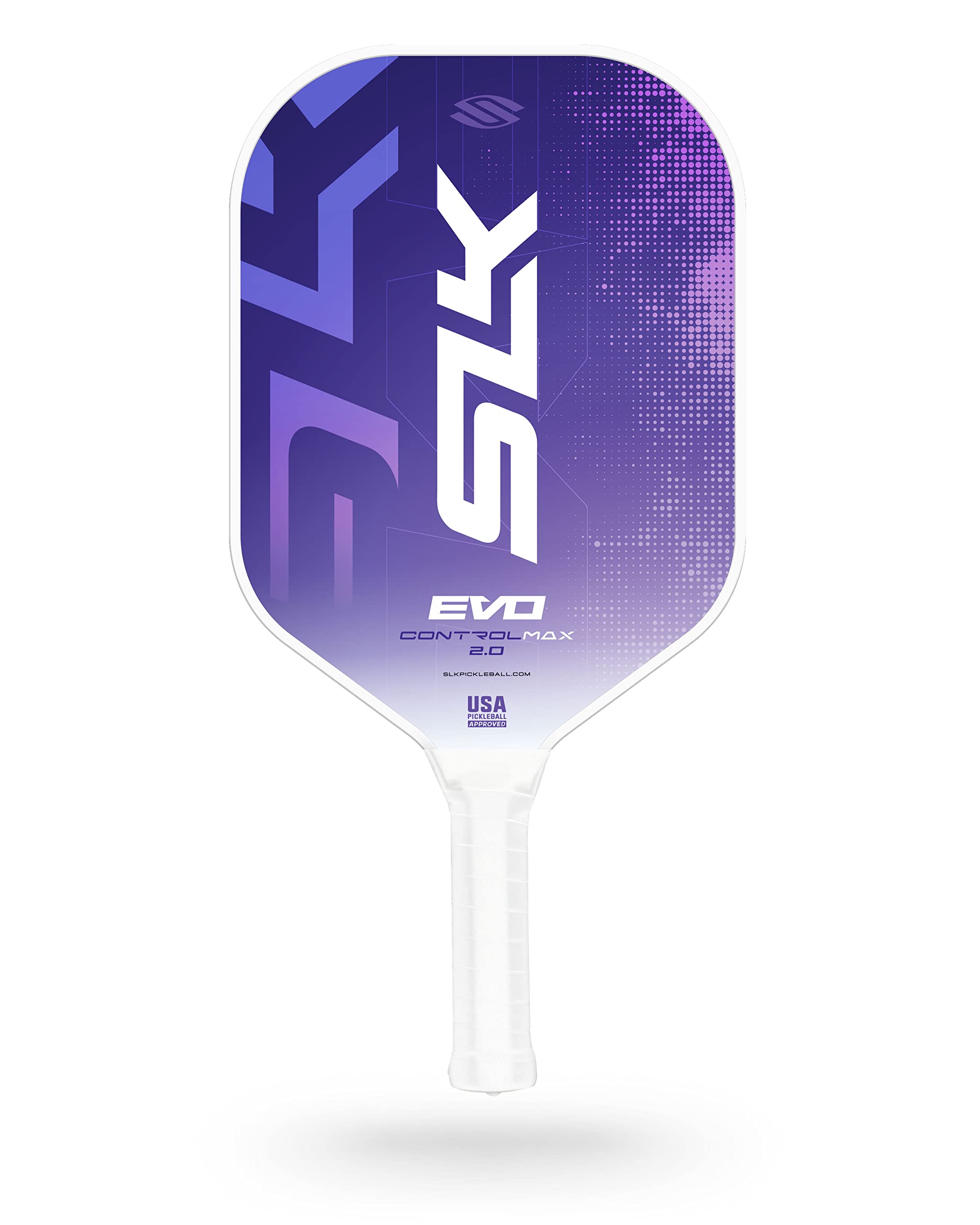 SLK Evo Hybrid & Soft Pickleball-Paddel | Evo Hybrid Fiberglas Pickleball-Paddel verfgt ber eine C6-Oberflche und Polymer Rev-Core Power, Evo Soft verfgt ber eine G8-Kohlefaser-Oberflche und