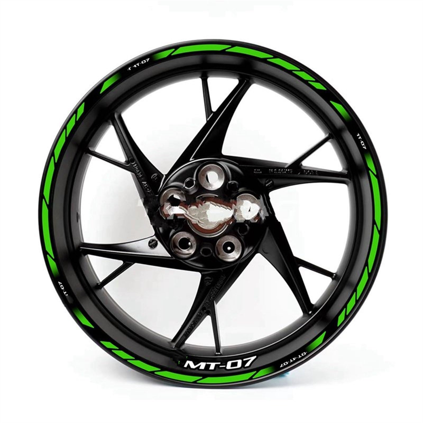 Motorcycle Wheel Stickers Rim Decal MT07 Set for Yamaha MT 07 2020 2021(Color8)