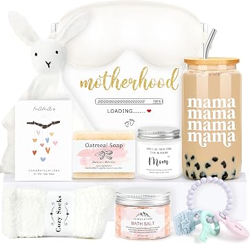 New Mom Care Package After Baby New Mom Gift Basket for Women After Birth Postpartum Gifts for Expecting Moms Baby Shower Gifts for Mommy To Be Cool Presents for Mother To Be First Time Moms Gift Set