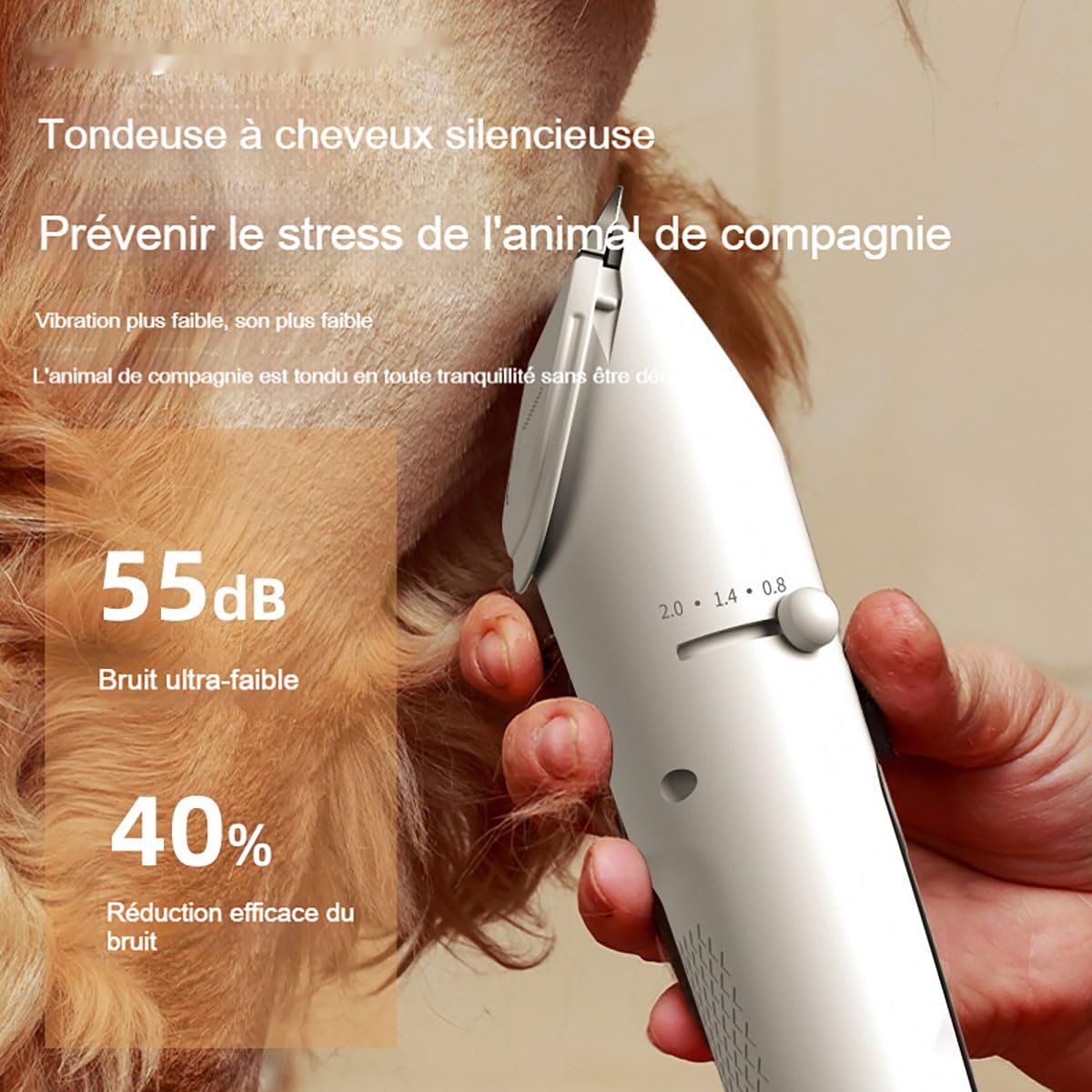 Tondeuse Pour Chien, 2026 Dog Clipper, 2 Vitesses Avec éCran Led，Style 5