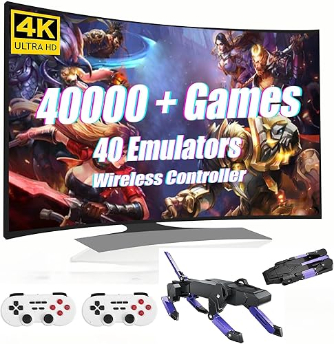 Consola de juegos retro, Plug & Play, 128G, palo de videojuegos, conexión HDMI para TV, alivio de ansiedad y estrés, regalo para niños y amigos,