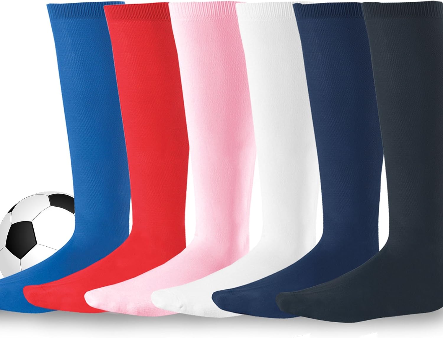 Soccer Athletic Team Sports Knee High Tube Socks Softball Baseball Kids Women Men Unisex