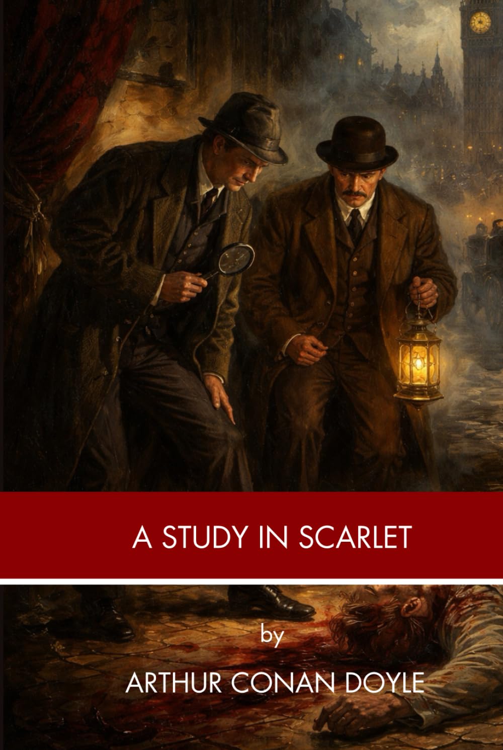 A STUDY IN SCARLET: A Classic Mystery Novel (Annotated)