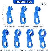 Vista 2 de Juego de herramientas de desconexión de línea de combustible de 7 piezas, herramienta universal de desconexión de línea de CA con 1/4 5/16 3/8 1/2
