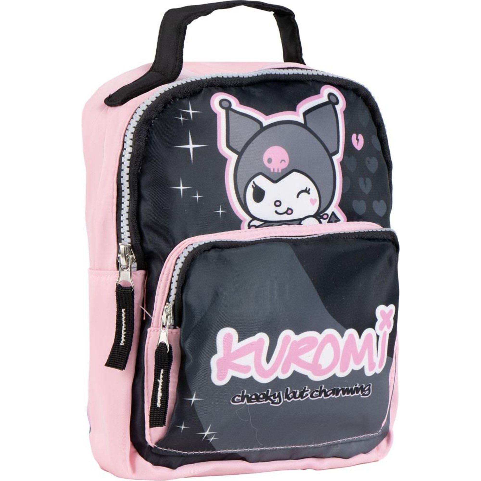 CERDÁ LIFE'S LITTLE MOMENTS Hello Kitty Kuromi children's backpack in pink and black with 2 compartments 19 x 23 x 8 cm, multicoloured, Estándar, Casual
