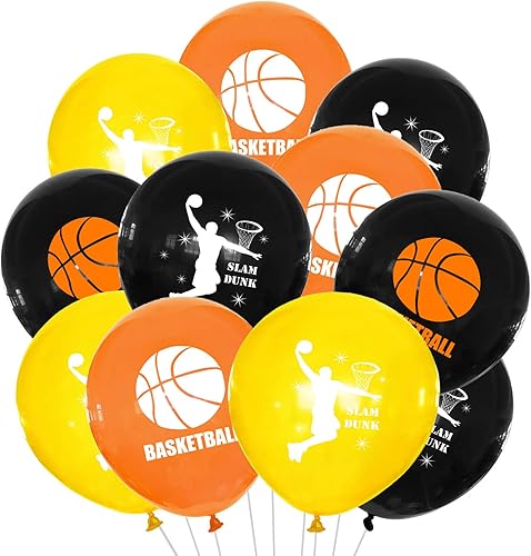 24 globos de baloncesto para fiestas motivacionales  juego de deportespartido de baloncestoaccesorios para fotografíassuministros de fiesta de