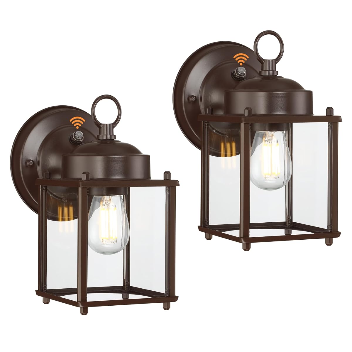 Gruenlich Dusk To Dawn Outdoor Wall Lantern, Exterior Wall Sconce Light