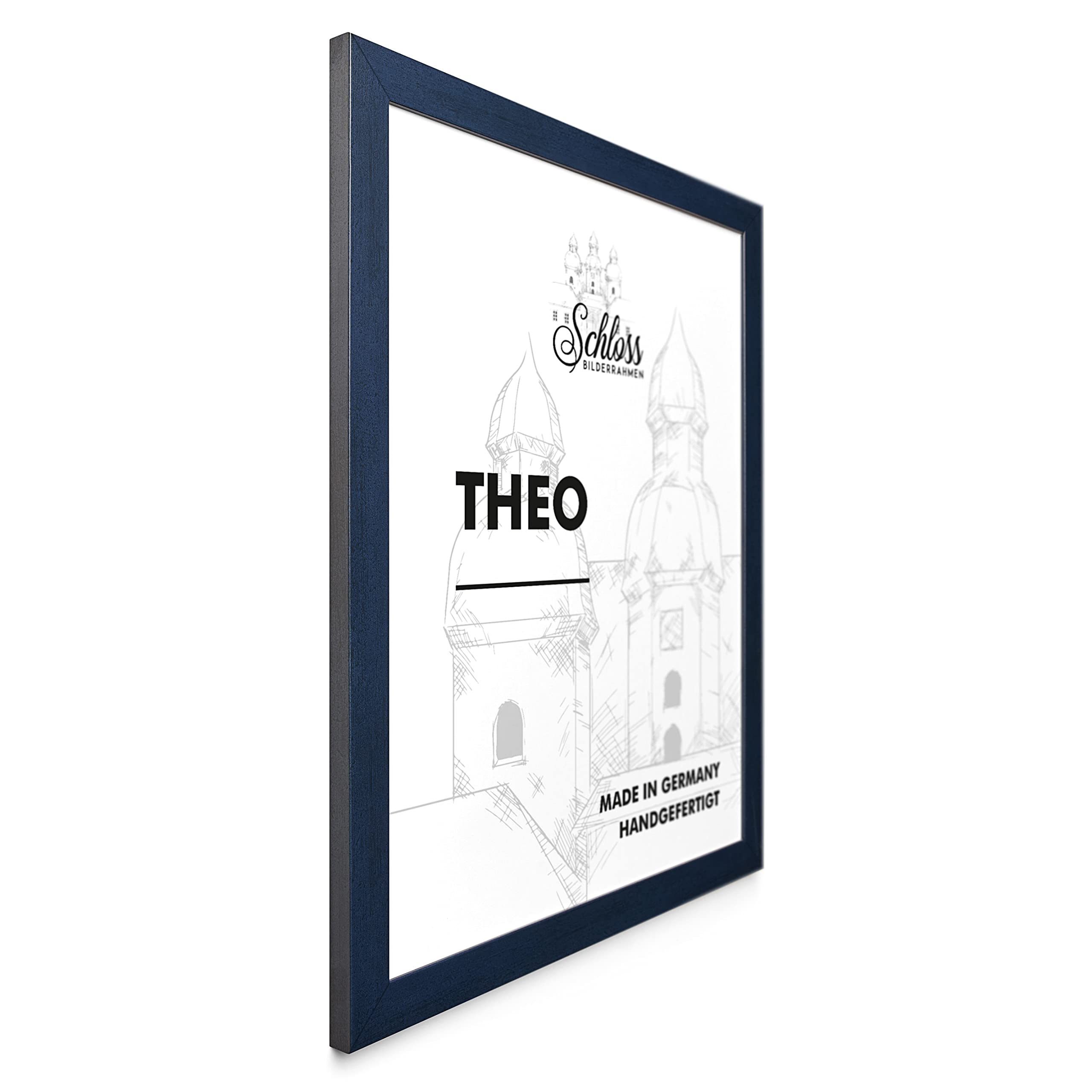 Theo 46 x 61 cm, dekoracja ciemnoniebieska