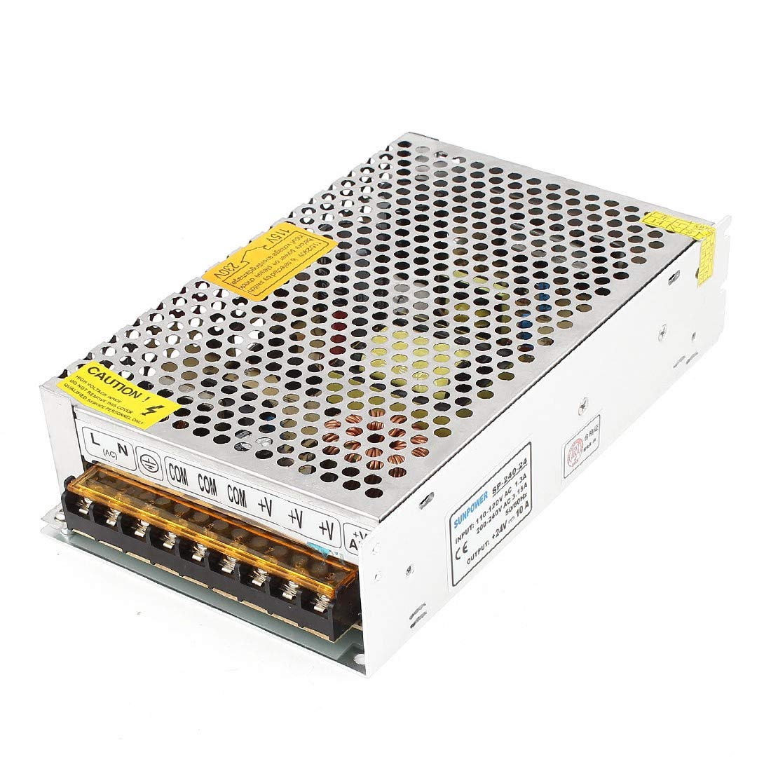 Adaptateur Pilote 24V 10A LED Transformateur Puissance pour Installation Lumineuse Domestique