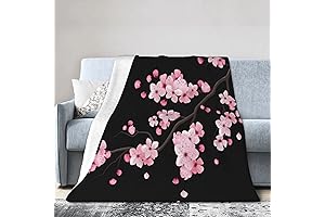 Cherry Blossom Throw Blanket - A Touch of Spring for Your Cozy Days