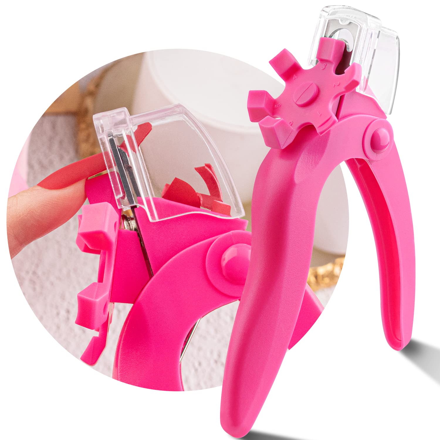 Amazon com Belleboost Adjustable Acrylic Nail Clippers with Sizer and