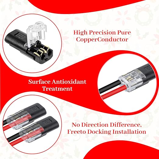 Conector rápido inalámbrico 2 pines, 30 unidades miniatura 5