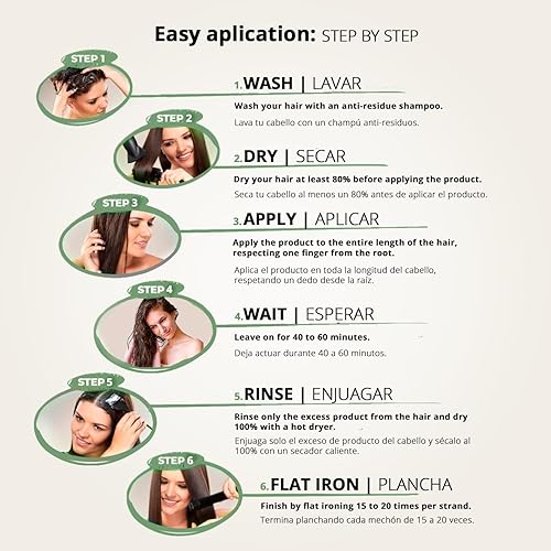 Miniatura 6 de I Belli Capelli Tratamiento B-tox para el cabello y mascarilla de aceite de argán, 44 onzas líquidas, kit orgánico, sin formaldehído