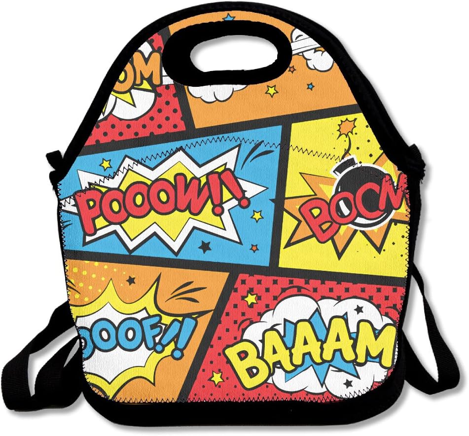 Comic Graffiti Boom Lunch Bag Lunch Tote Lunch Box Handbag For Kids And Adults