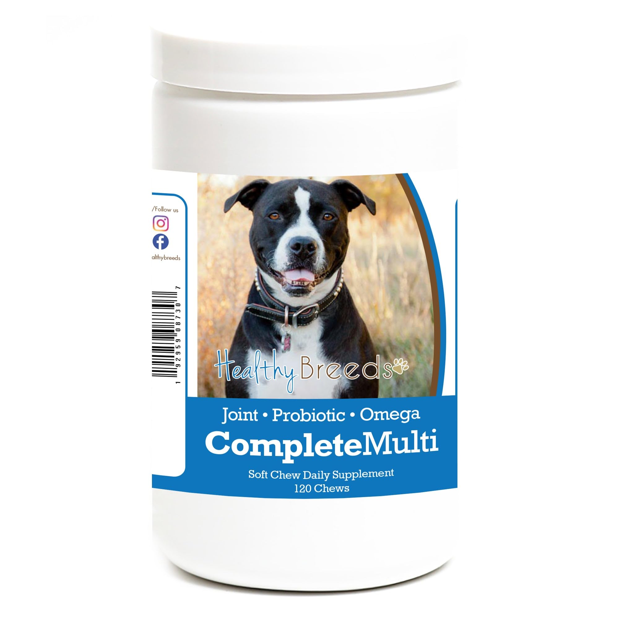 Healthy Breeds Pit Bull All In One Multivitamin Soft Chew 120 Count