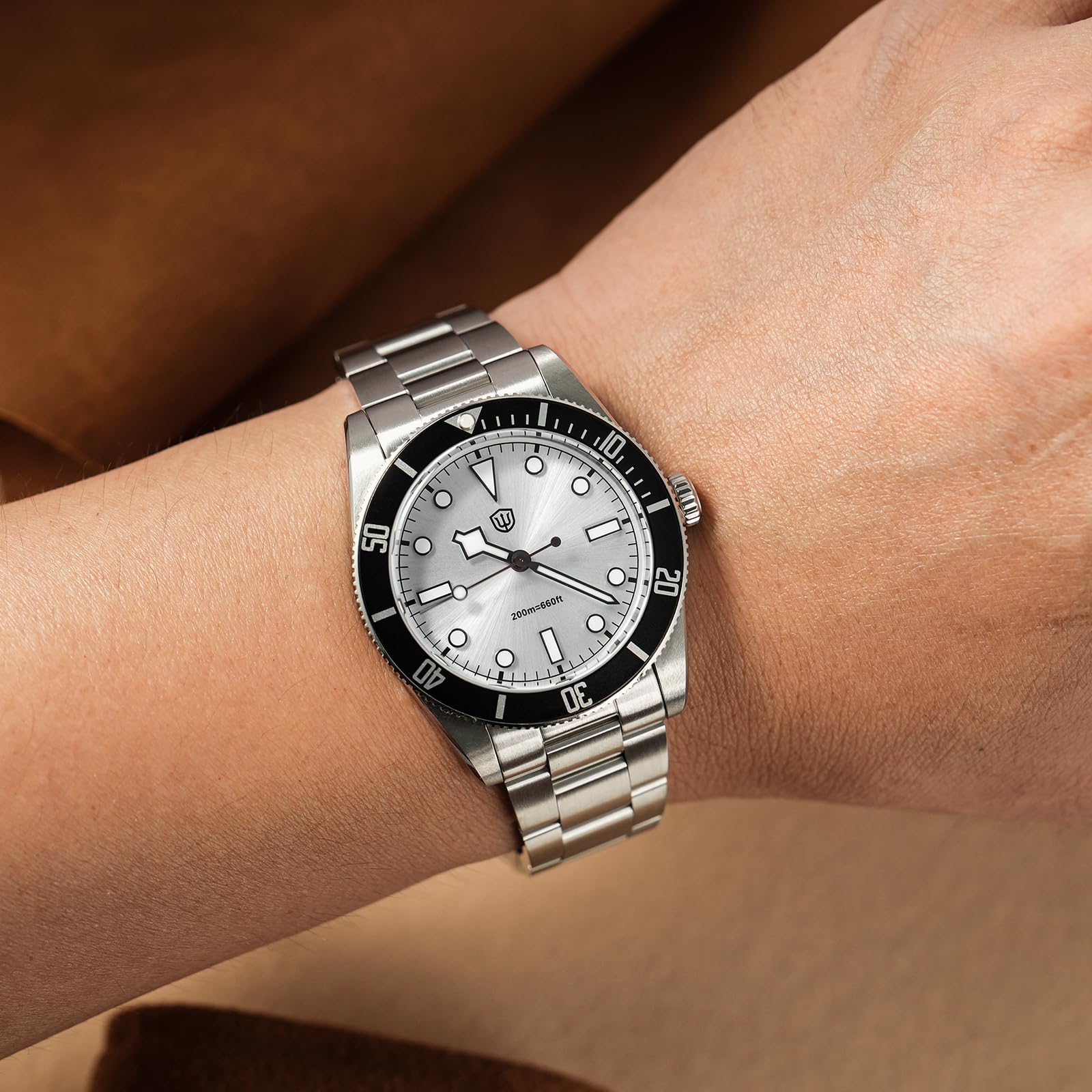 watchdives WD7922 BB54 Męski zegarek, VH31 Sweep Second Quartz Zegarki 37 mm Szafirowy Kryształ Luksusowy Zegarek Na Rękę 20 Bar Diver Zegarki dla Mężczyzn