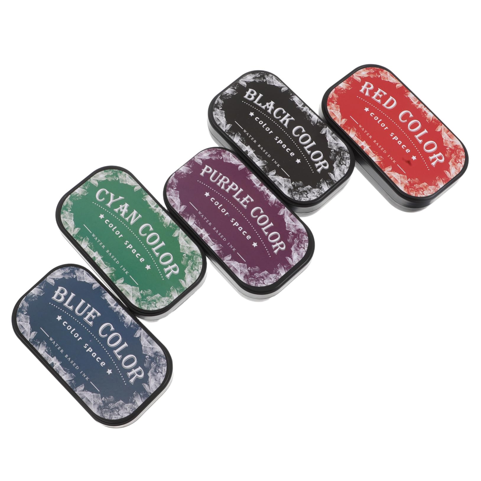 5piezas De Tinta Almohadillas Incluidas Diseño Vintage Resistentes Decoloración Perfectos Para Scrapbooking y Bricolaje