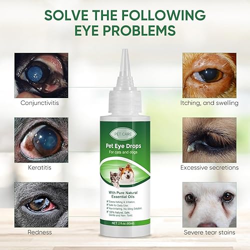 Miniatura 5 de Dóg Eyé Drops, lubricante de ojos avanzado Dóg para alivio de alergias de mascotas y ojos rojos, tratamiento de infecciones oculares Dóg & Cats Eye