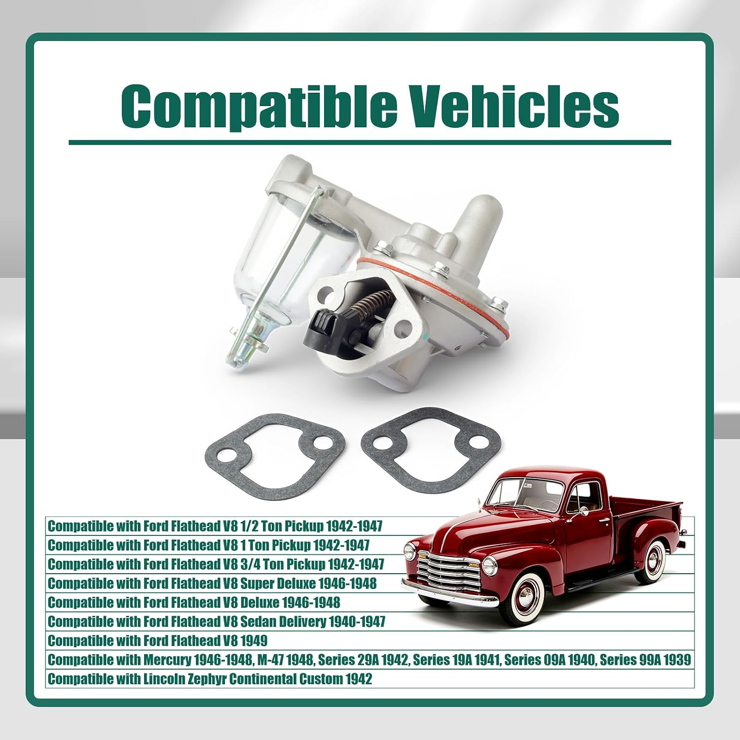 YUXIVCNE SP1224MP Mechanical Fuel Pump Replace 59A-9350