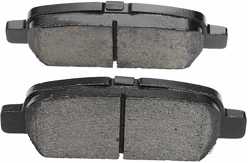 Miniatura 8 de A-Premium Juego de pastillas de freno de disco de cerámica delanteras y traseras compatibles con modelos seleccionados de Nissan e Infiniti - G37