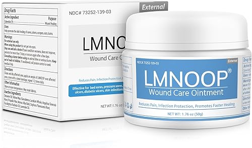 Crema para el dolor por presión, crema de protección contra infecciones las 24 horas para úlceras de cama, heridas diabéticas, pie venoso, úlceras