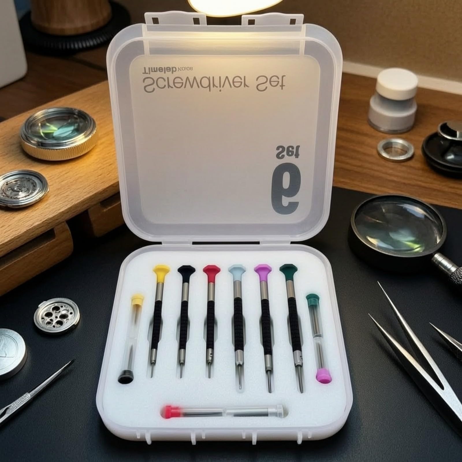 Colcolo Set di Cacciaviti di Precisione Compatto Set Cacciaviti con Custodia Plastica Professionale Strumenti per Hobbisti