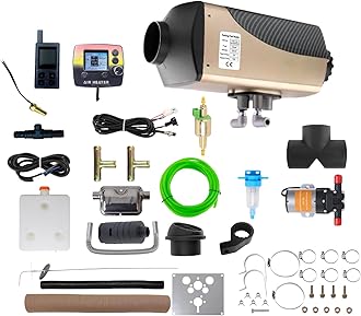 7kW Diesel Heater 12V All in One Water Air Heating,Diesel Water Heater With LCD Display,Dual Remote Control, RV Water Heater, Diesel Parking Heater for RVs, Trucks,Ships