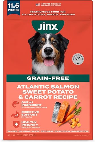 Miniatura 15 de Jinx - Alimento seco premium sin granos para perros, para todas las etapas de la vida - Galletas de pollo real, batata y zanahoria