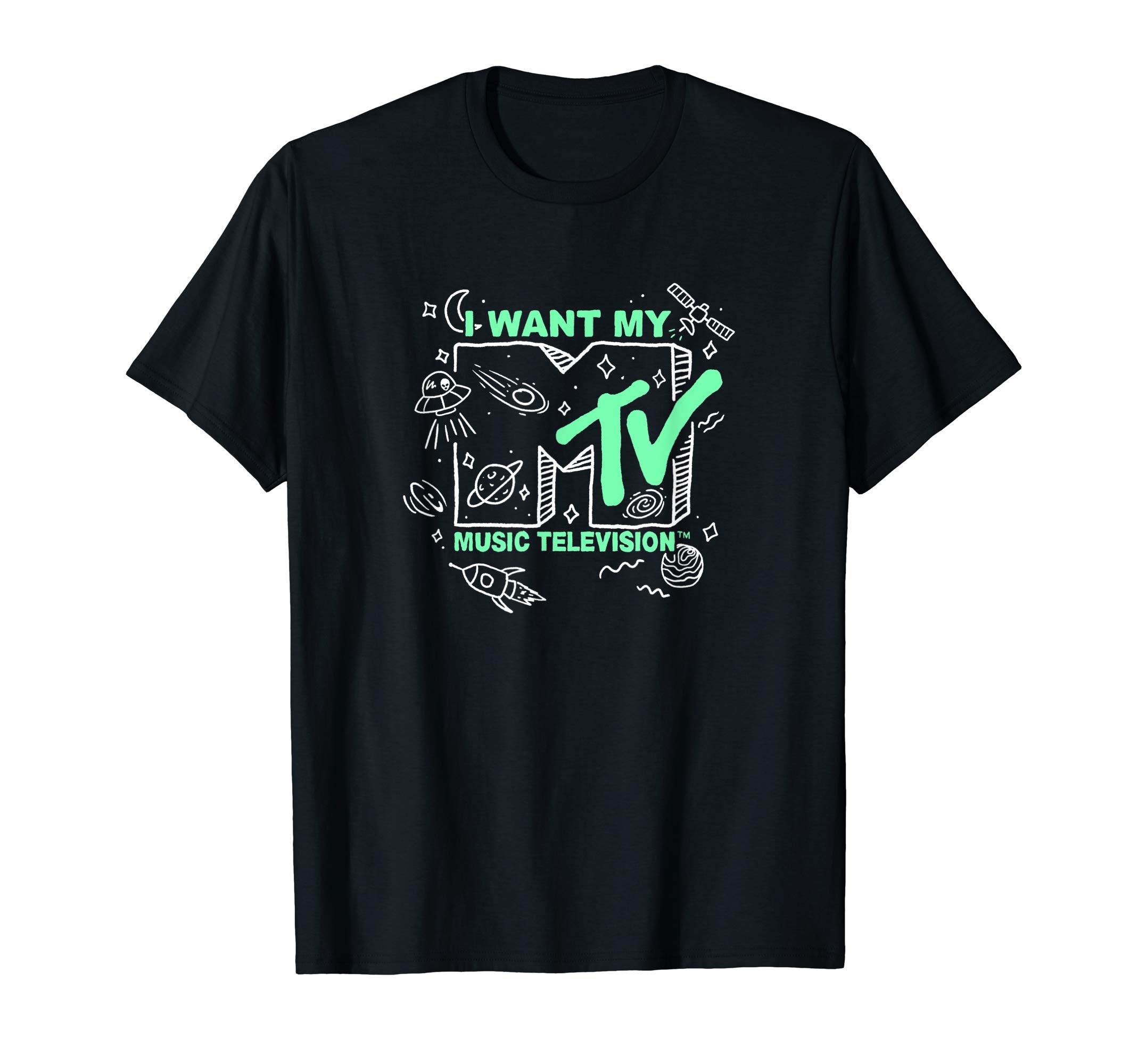 MTVI Want My MTV Doodle Logo T-ShirtOEKO-TEX STANDARD 100