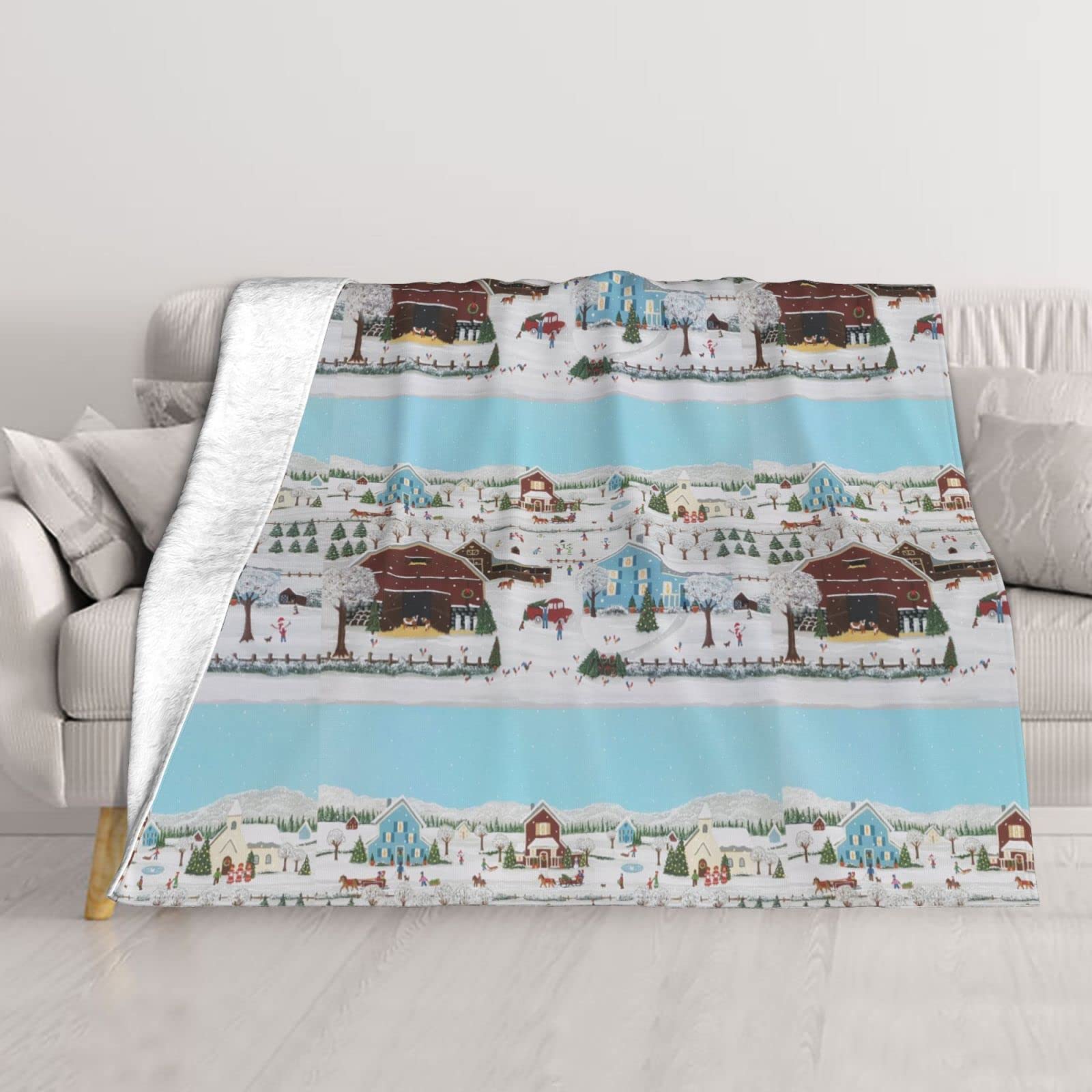 Couverture légère pour camping et soirées sur le canapé, le confort nomade en taille 152x127cm