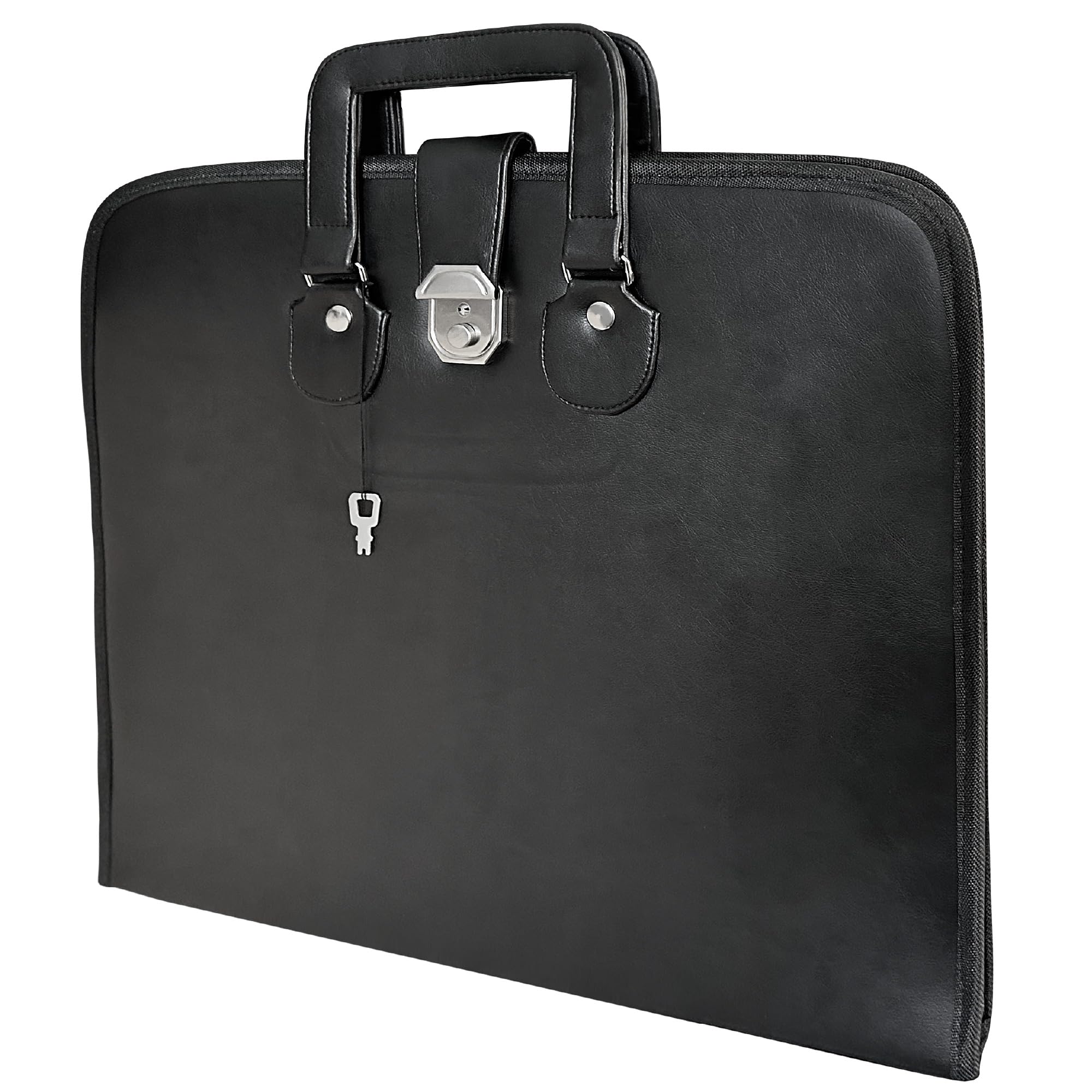 THE MASONIC COLLECTION Valigetta Master Mason MM similpelle morbida resistente all'acqua regalo massonico uomo