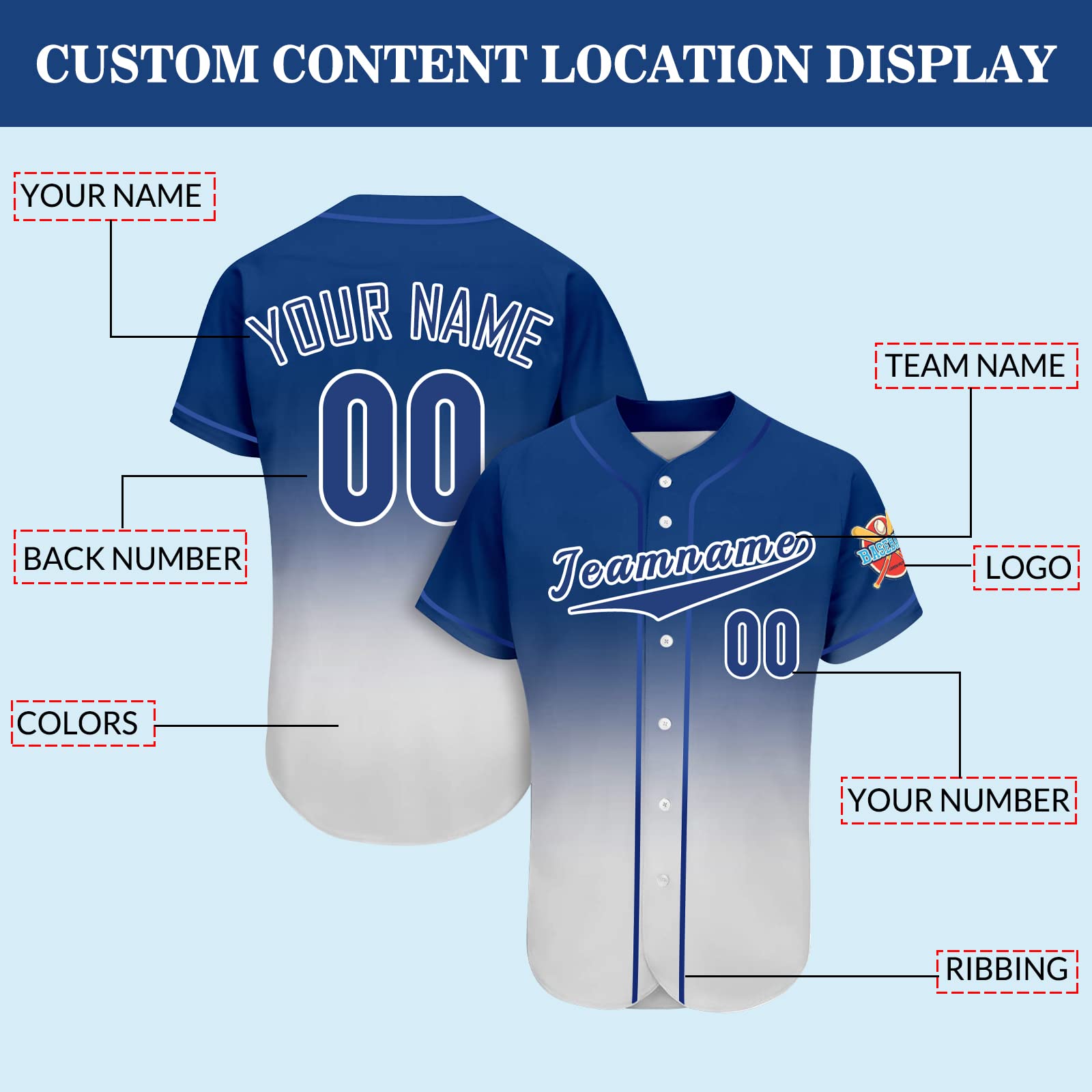 Custom Baseball Jersey Button Down Personanlized Printed Baseball Shirts Letter Number Sports Uniform for Men Women Youth